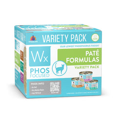 Weruva Wx Phos Focused Paté: pack variado, lata de 3oz, promueve digestión saludable