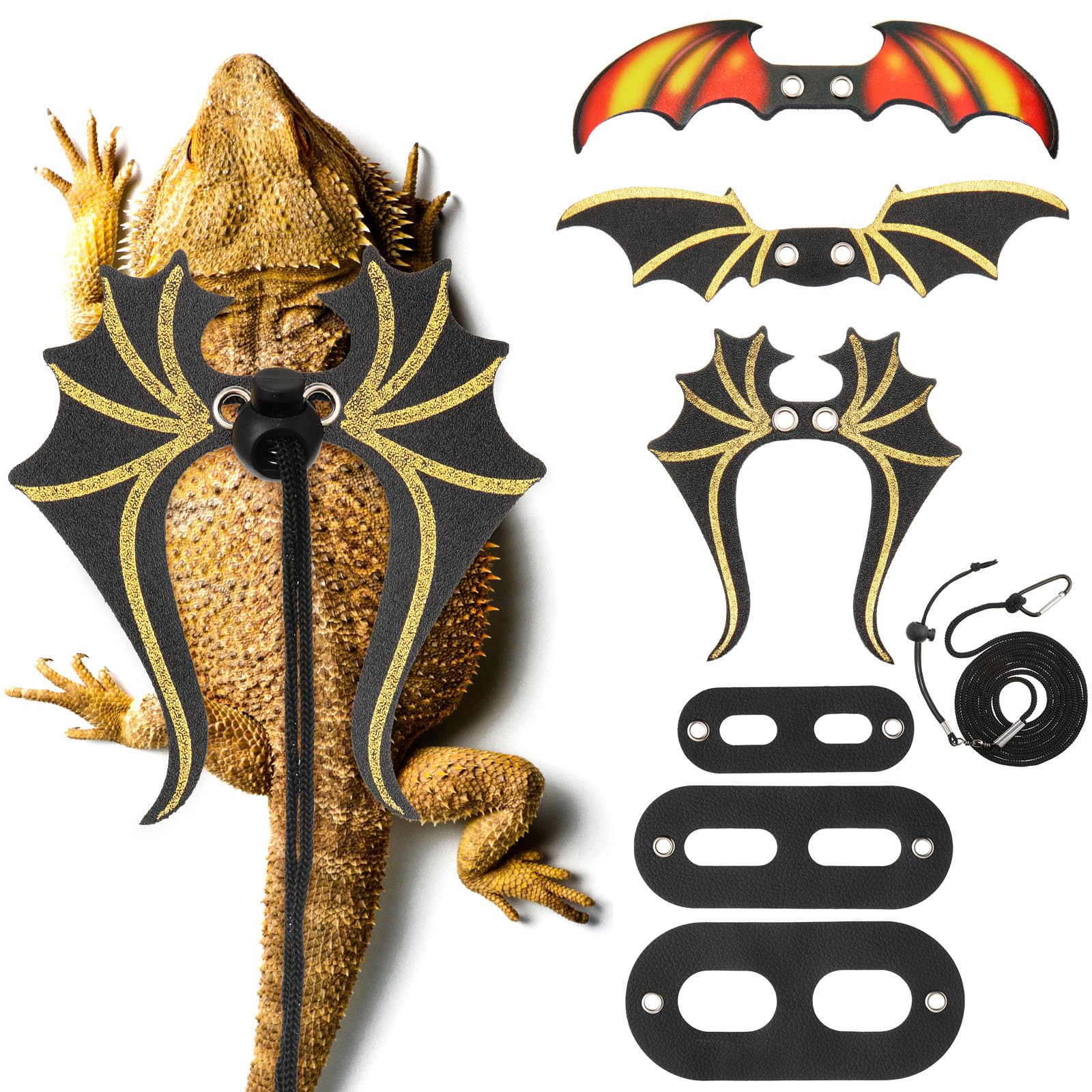 Wesnoy correa para dragón barbudo de 67 pulgadas para paseos seguros