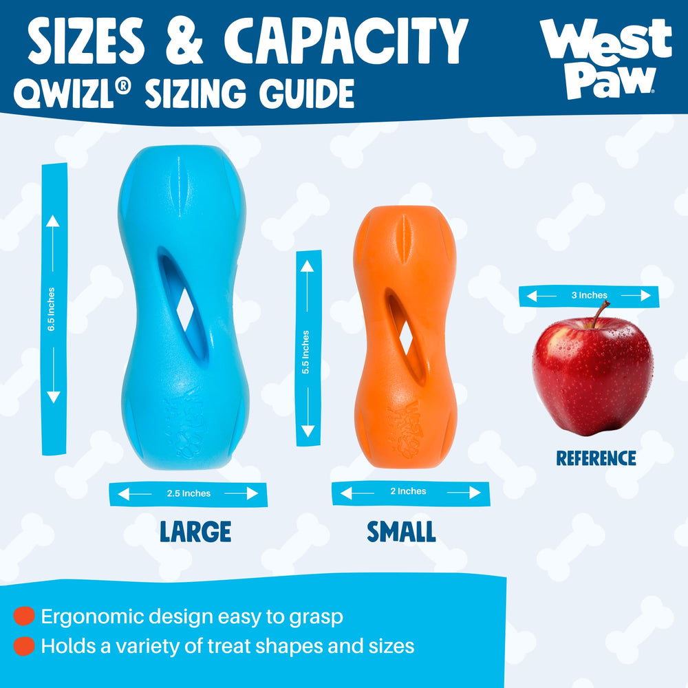 Qwizl tamaño pequeño mandarina ideal para perros pequeños.