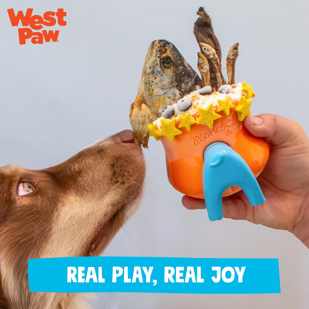 Inserto seguro para rellenar y retirar antes de entregar el Toppl al perro.