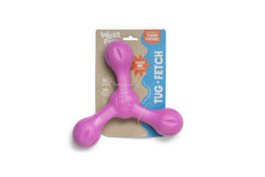 West Paw Zogoflex Air Skamp, vista frontal rosa, ideal para lanzar y morder con seguridad.