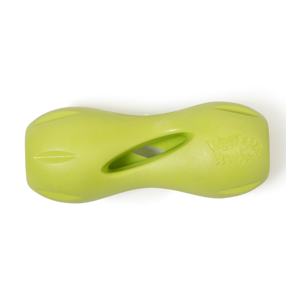West Paw Zogoflex Qwizl, juguete interactivo para perros, estimula mente y recompensa con premios.