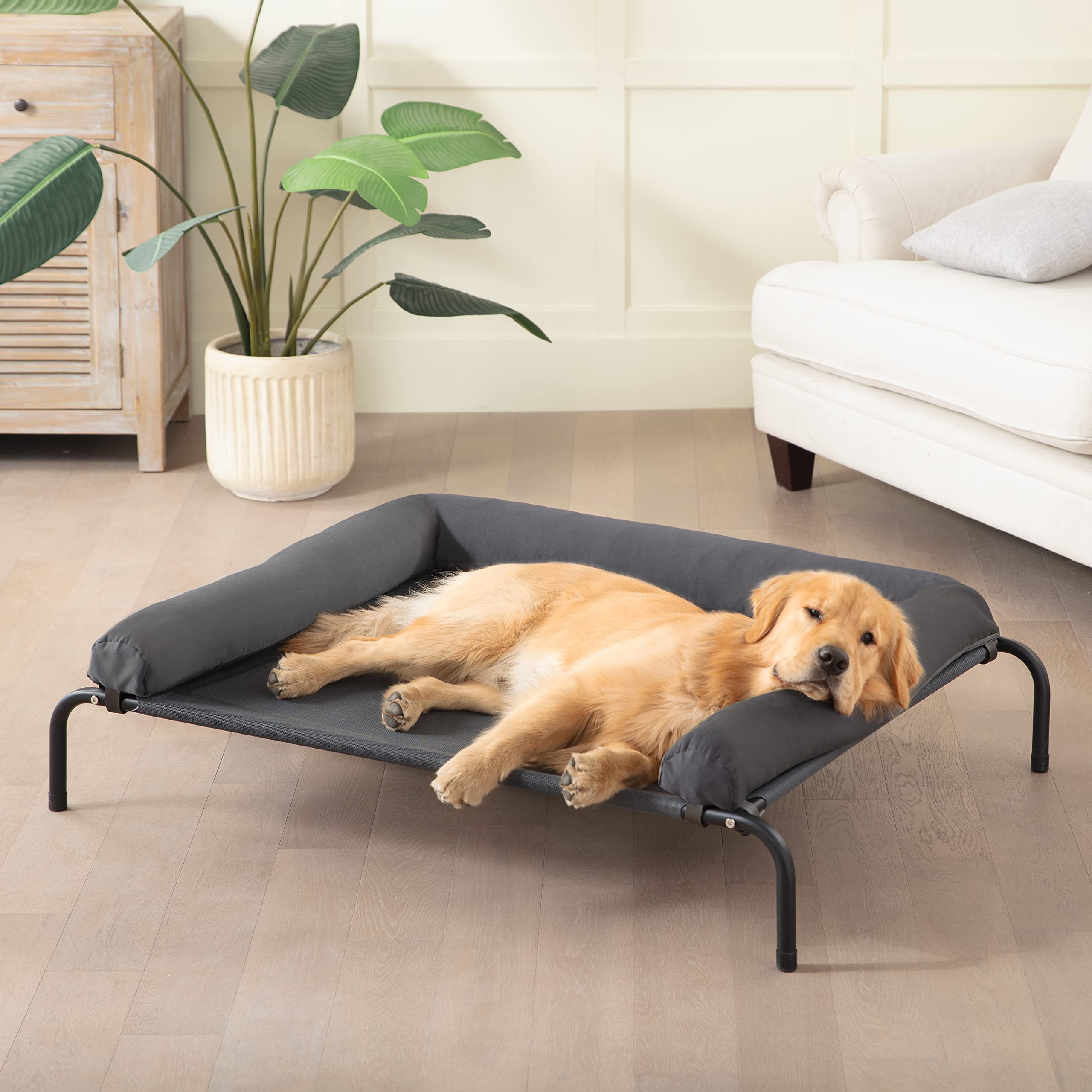 Western Home Cama para perros elevada duradera para perros grandes.