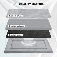 WESTERN HOME Cama con base antideslizante para evitar movimientos.