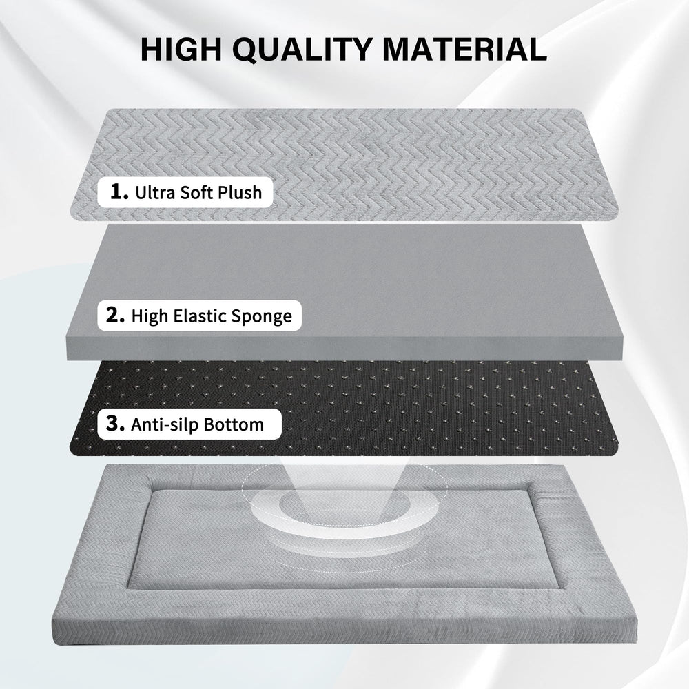 Western Home cama con espuma de alta resiliencia, soporte estable para dormir.