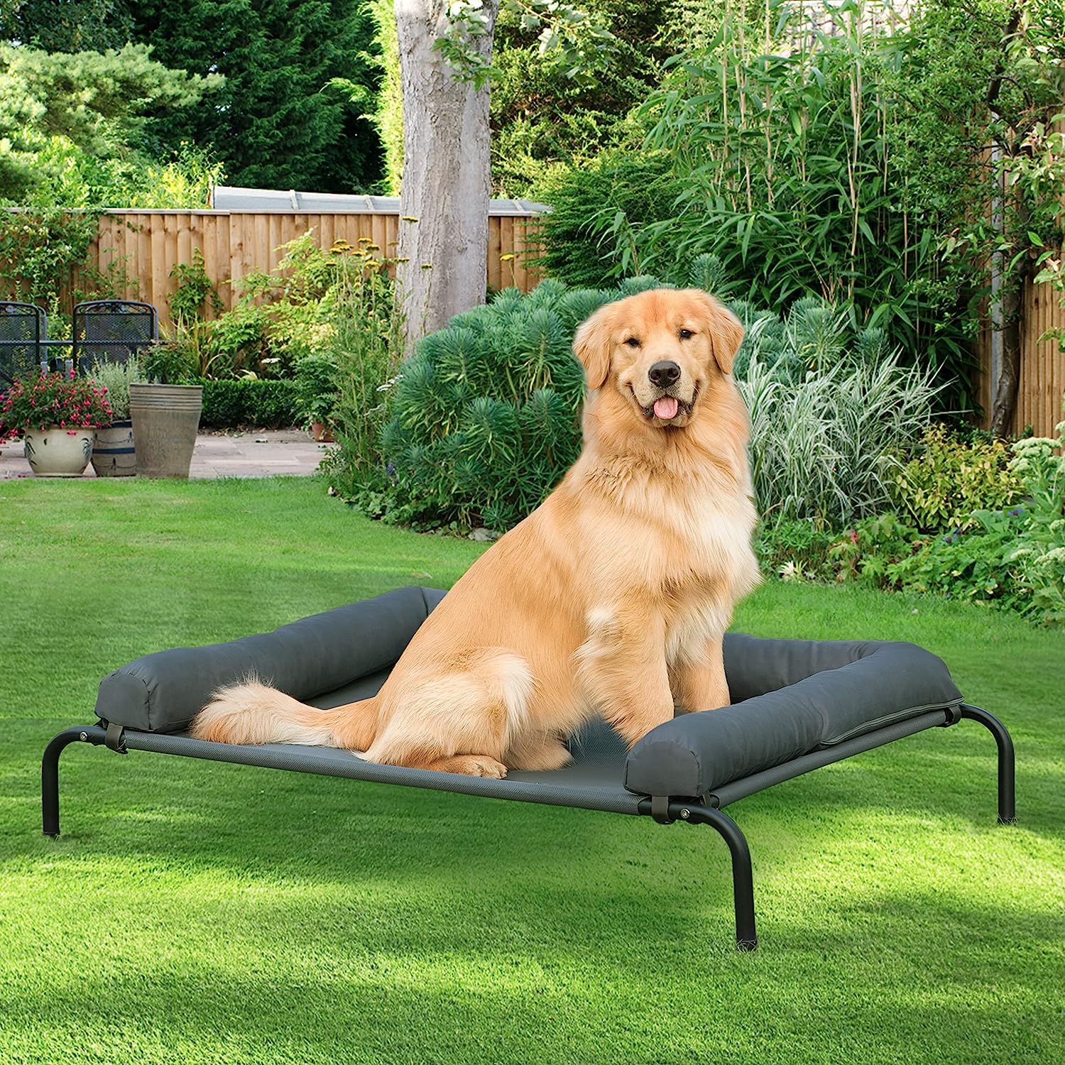 WESTERN HOME cama para perros: uso interior y exterior ligero y portátil.