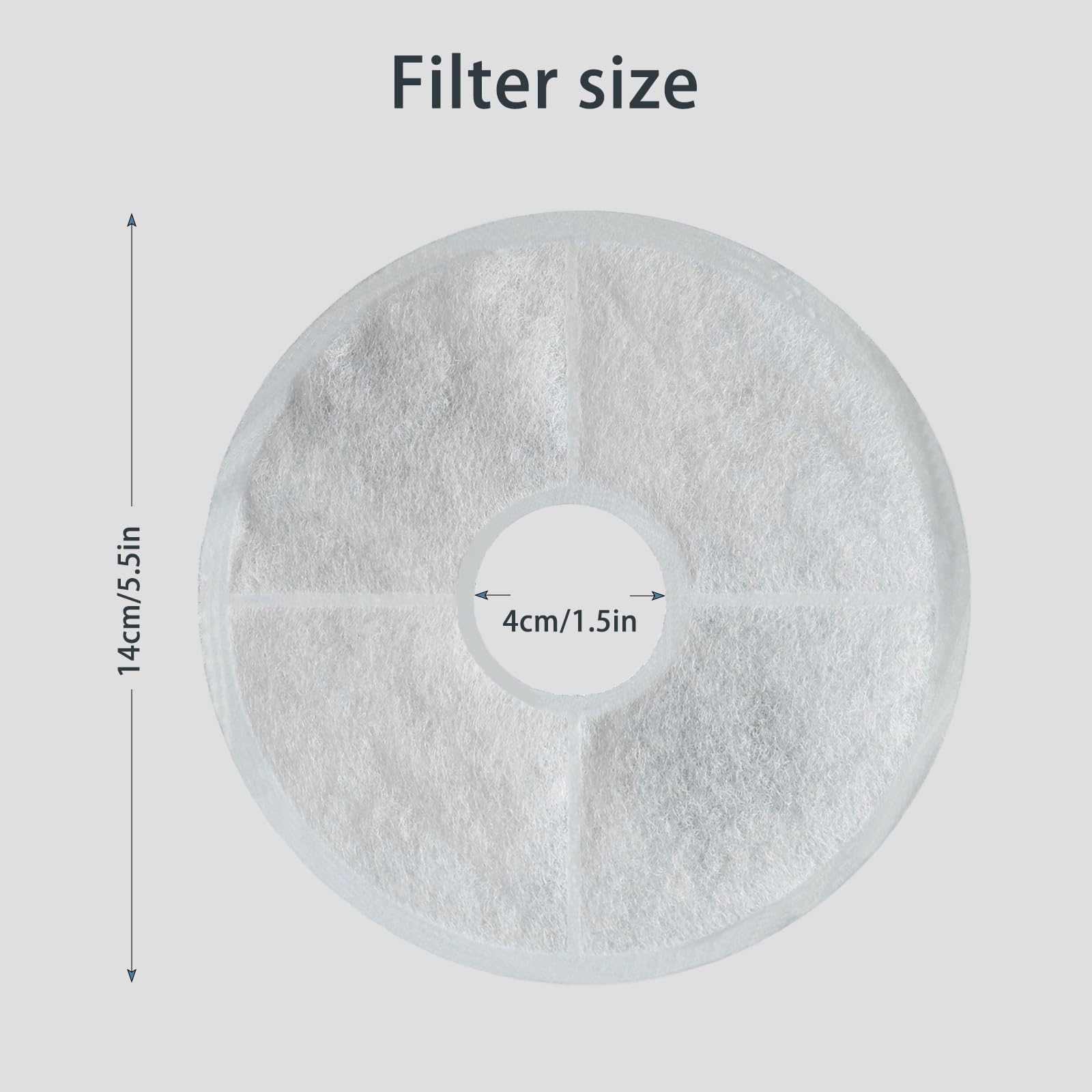 WEZEBEL filtro para gato: algodón, carbón activado y resina para filtración eficaz