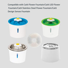WEZEBEL filtros CatIt Flower Fountain: acción triple para agua fresca en casa