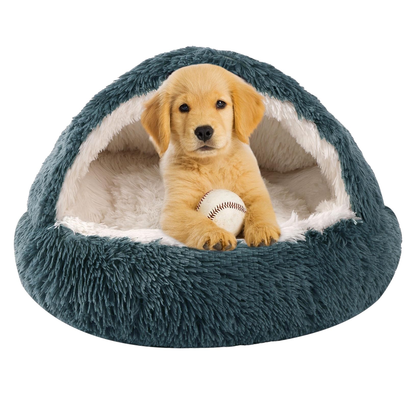 Cama cueva WgoogW para perros pequeños, refugio cálido y seguro.