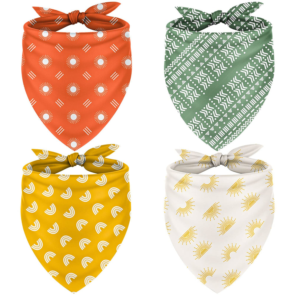Bandana Boho Whaline amarilla para perro, reversible y elegante