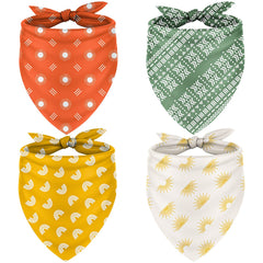 Bandana Boho Whaline amarilla para perro, reversible y elegante