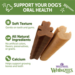 Whimzees limpieza dental reduce placa y sarro con uso diario