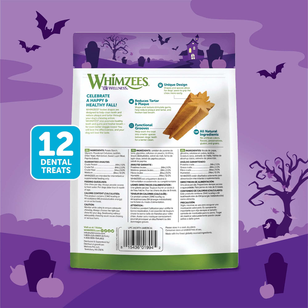 Whimzees respiro fresco para perro, ofrece aliento agradable mientras mastican.