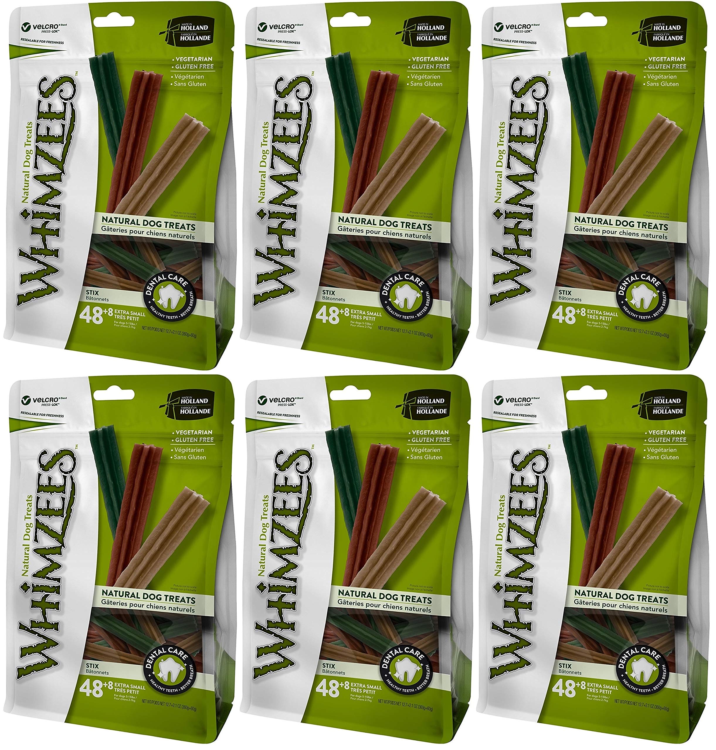 Whimzees Stix empaque dental: cuidado bucal diario para perros