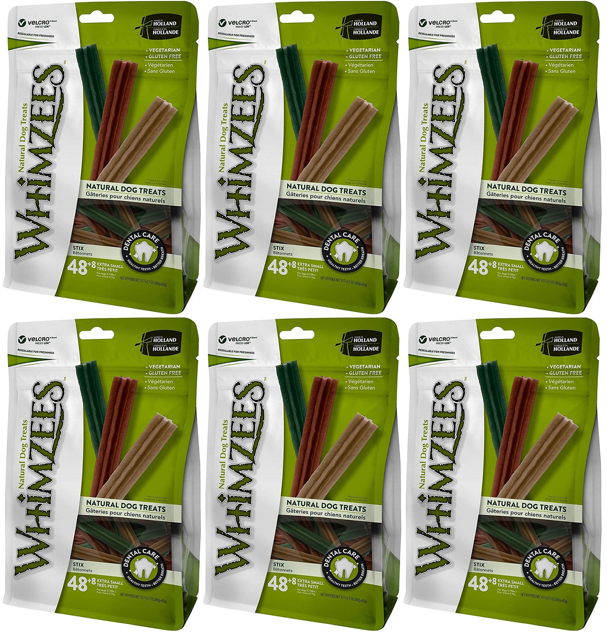 Whimzees Stix empaque dental: cuidado bucal diario para perros