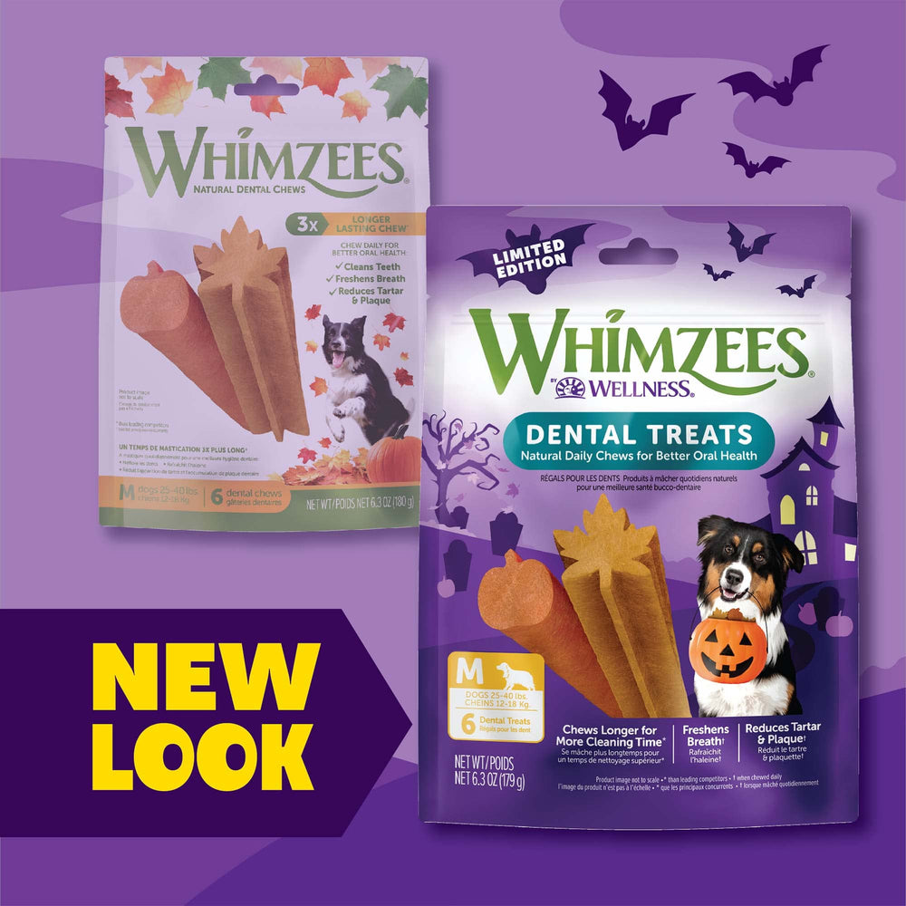 Whimzees Stix respiro fresco para perro, favorece un aliento más agradable.