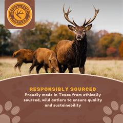 Whitetail Naturals calcio y fósforo natural, cuerno de ciervo para perros