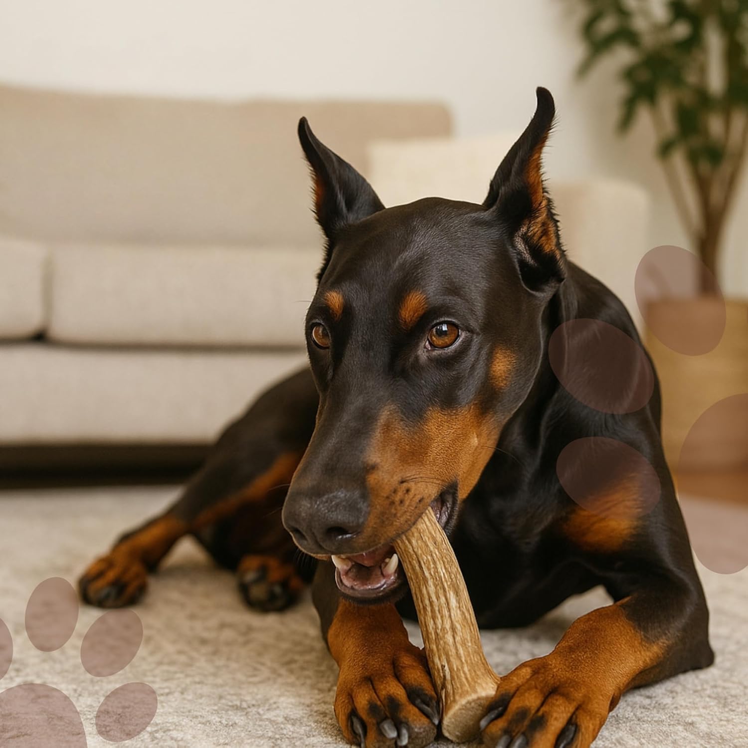 WhiteTail Naturals opción duradera para perros poderosos.