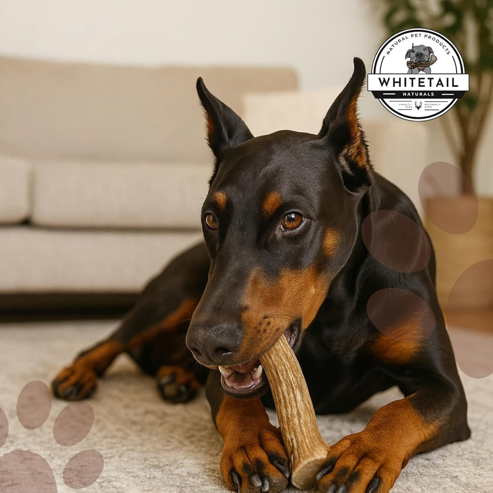 WhiteTail Naturals masticable asta ciervo sin olor, opción natural para juegos