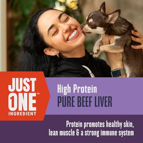 Whole Life Ingrediente único: higado de res, fuente proteica natural para perros.