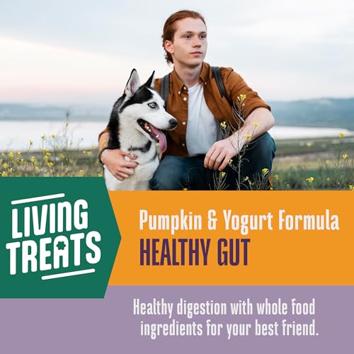Premios Whole Life con yogur griego para perro, cultivos vivos para la salud intestinal.