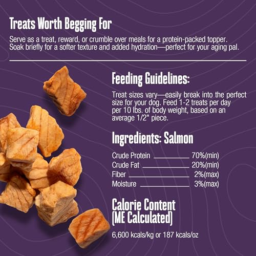 Trozos de salmón deshidratado Whole Life, snack proteico para músculos y energía.