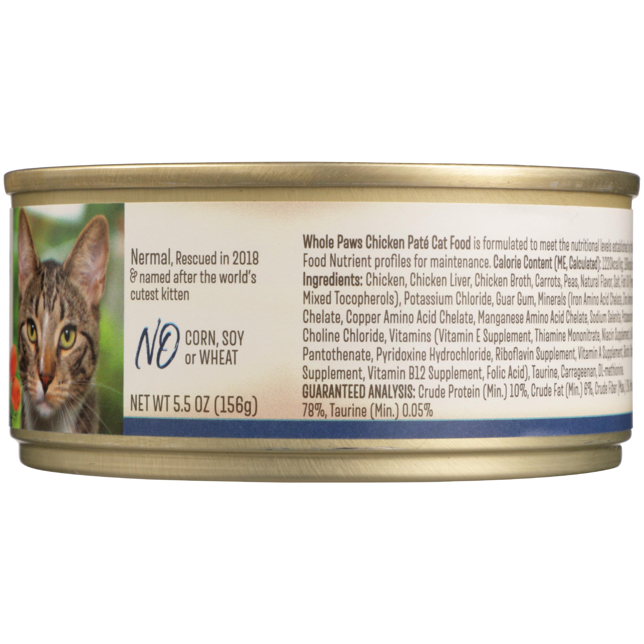 Whole Paws pate para gatos adultos, opción práctica y sabrosa.