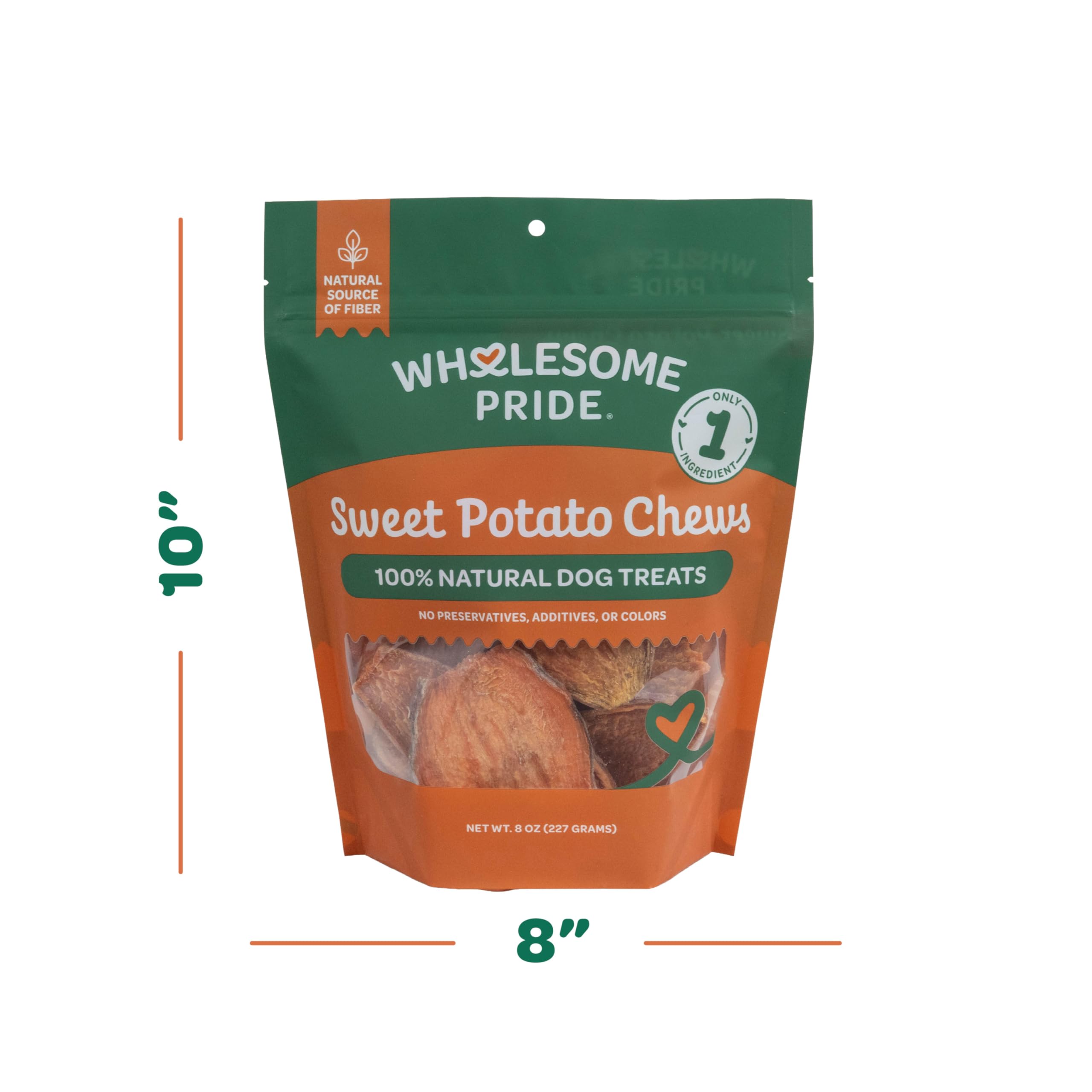 Wholesome Pride masticables batata dulce para perros activos