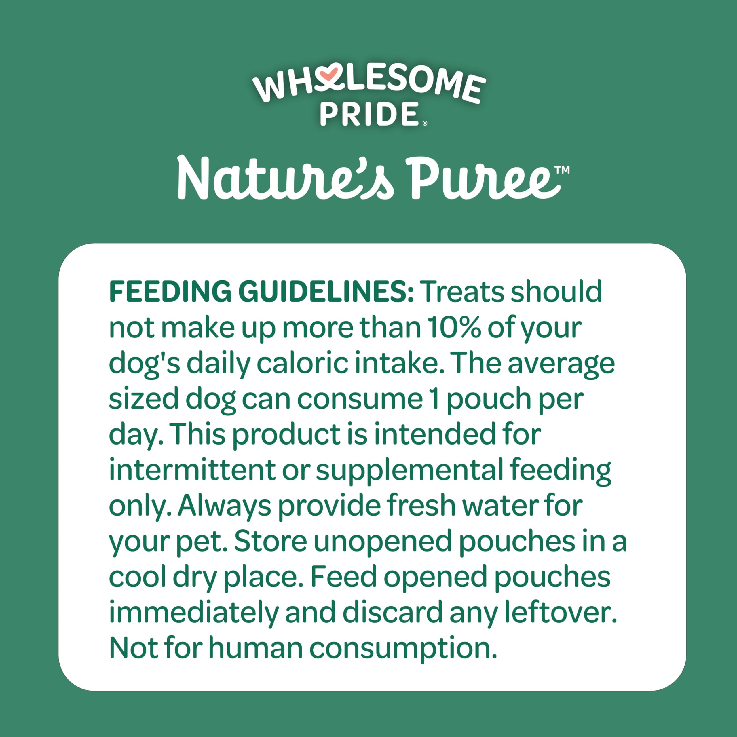 Wholesome Pride Nature’s Purée pack de 8 bolsas, opción conveniente.