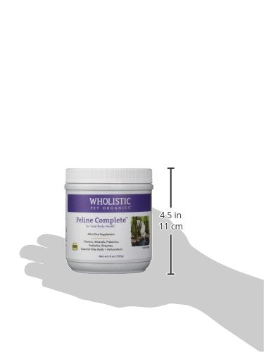 Wholistic Pet Organics Feline Complete, polvo fino listo para mezclar con comida