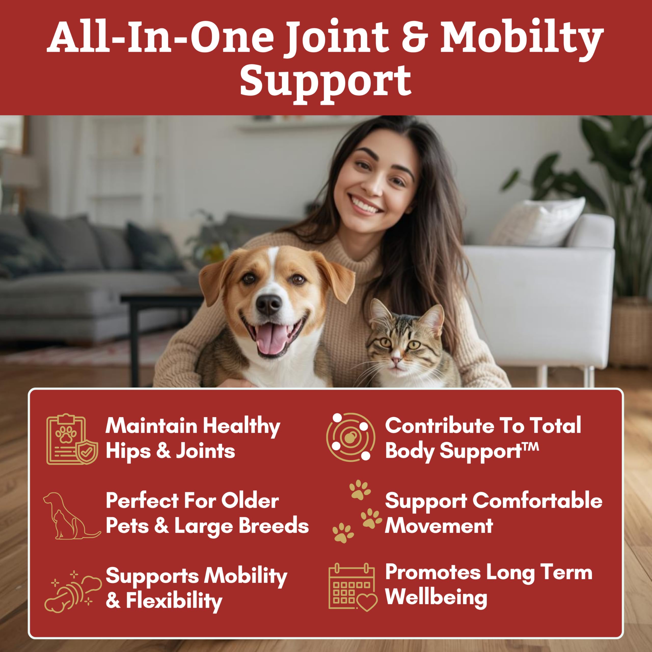Wholistic Pet Organics: mezcla en polvo para incorporar a la comida.