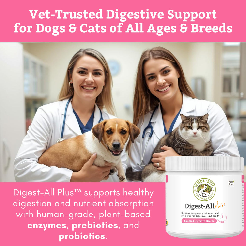 Wholistic Pet Organics probiótico digestivo para perro en dieta casera