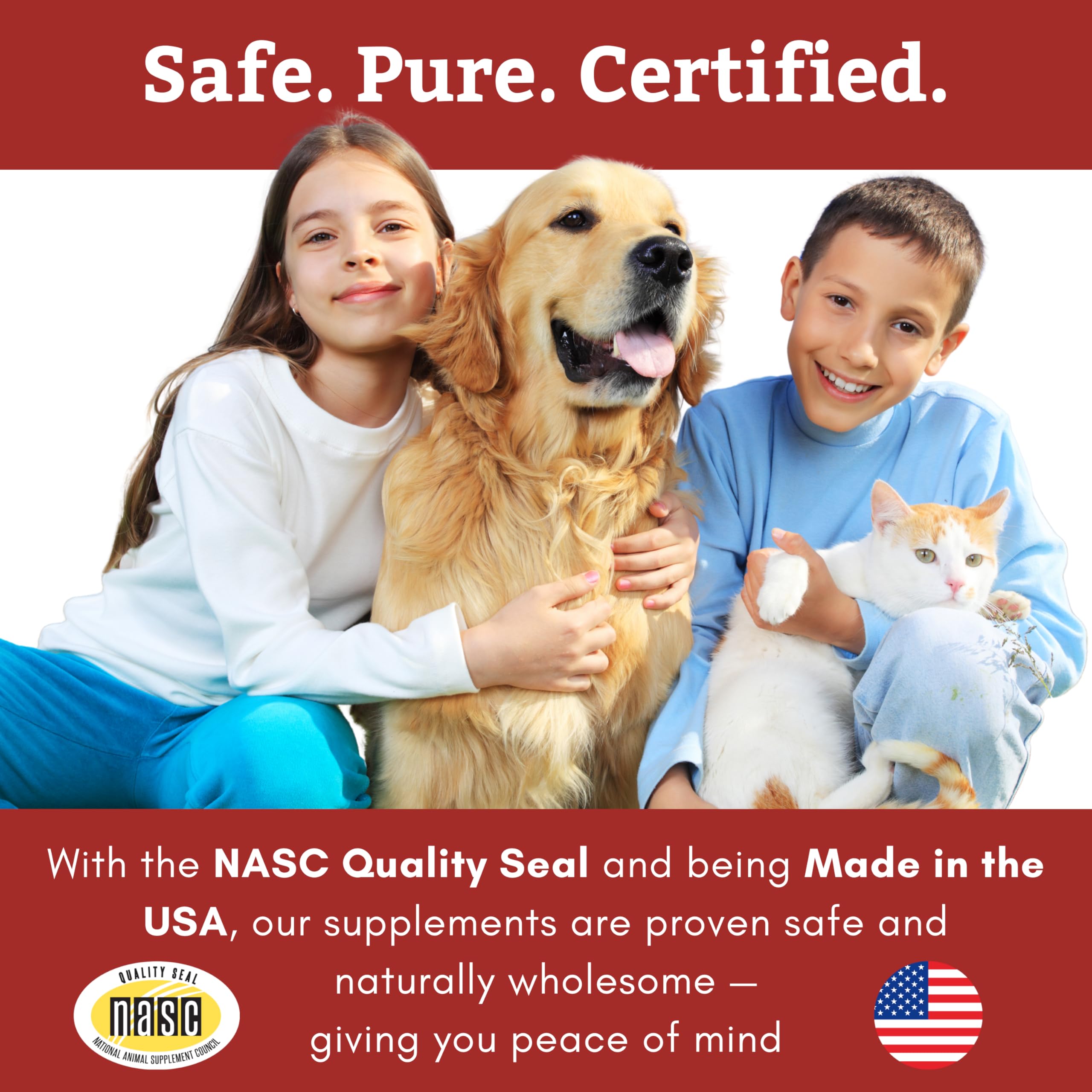 Wholistic Pet Organics: sello NASC, certificación de seguridad.