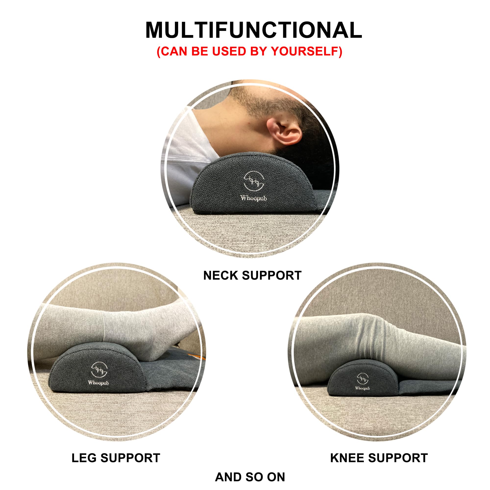 Whoopub soporte ergonómico para la cabeza del perro al dormir.