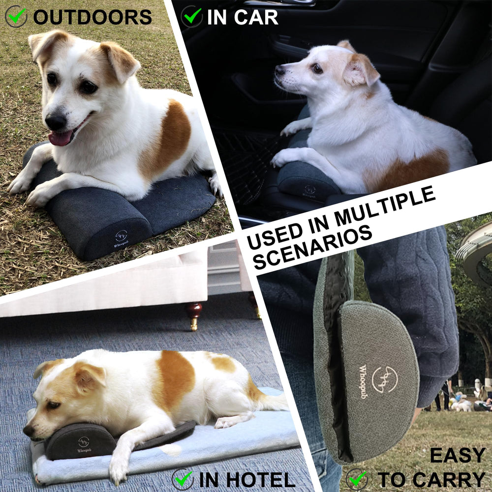 Whoopub almohada portátil para perros XL, ligero y cómodo de llevar.