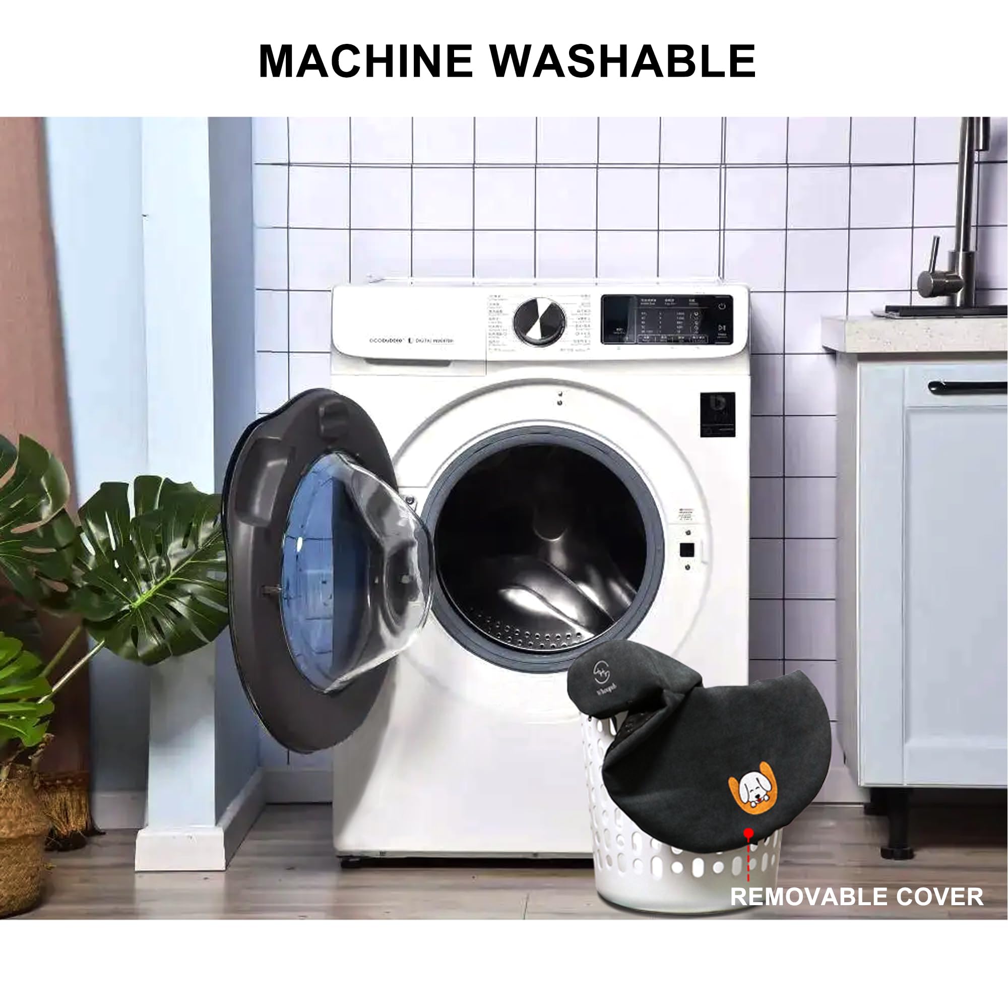 Whoopub almohada antideslizante mantiene al perro estable.