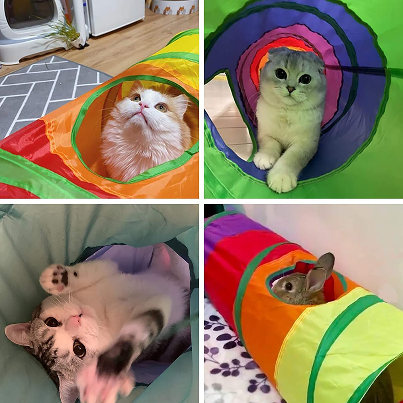 WHXYTHREE dos-en-uno juguete para gatos y cachorros, ideal para masticar.