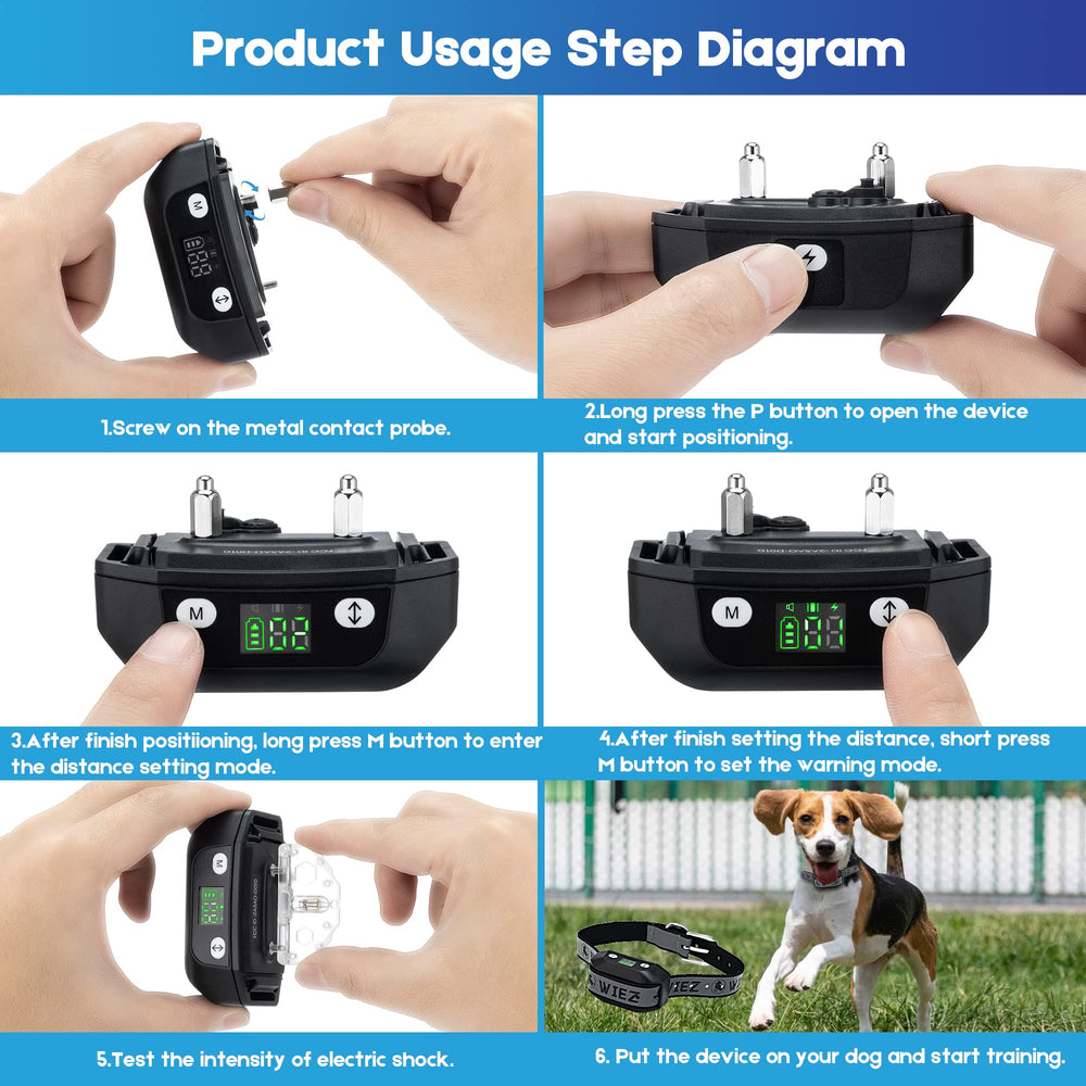 WIEZ ajuste distancia avertencia, personaliza límites y avisos para cada mascota