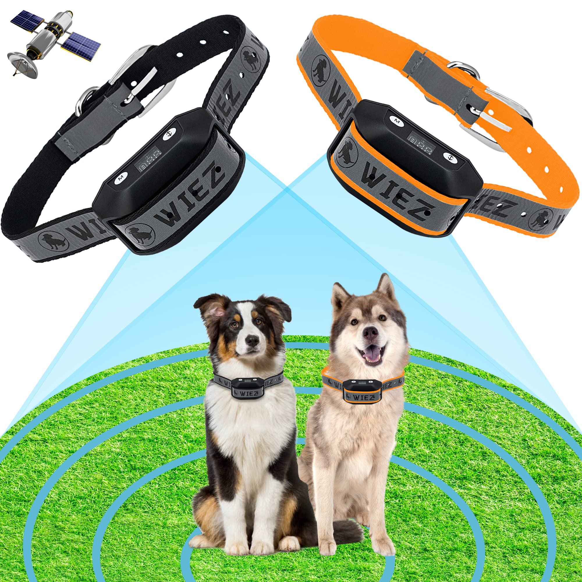 WIEZ sistema cerca GPS con collar, delimita zona segura para exteriores