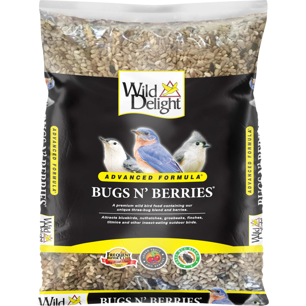 Wild Delight Bugs N Berries melange-graines-fruits, attire mésanges et pinsons.