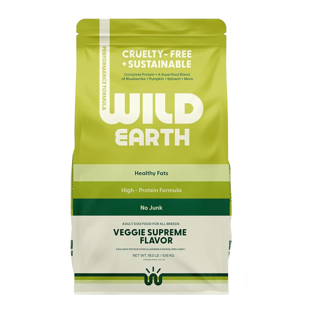 Wild Earth Performance, bolsa de 18 lb, nutrición completa para perros.