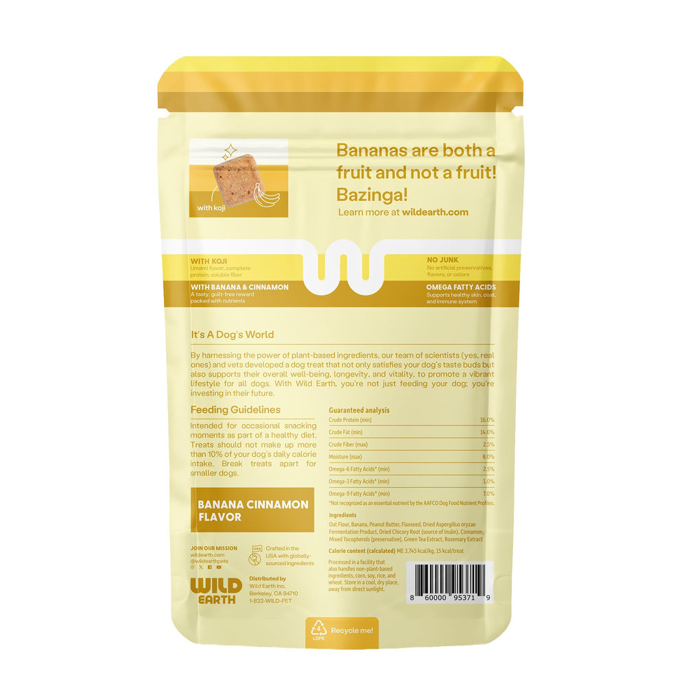 Wild Earth Premios omega-acidos: alimento para una dieta equilibrada y pelaje saludable.