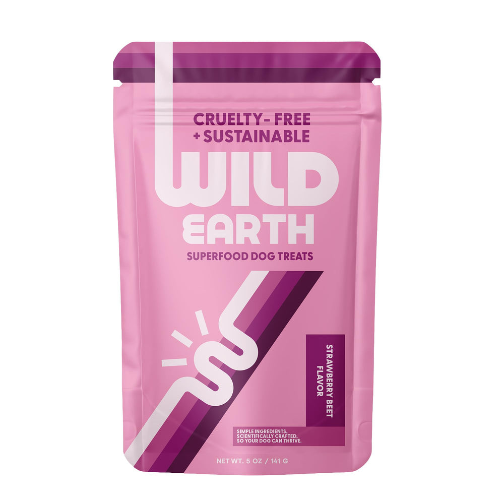 Wild Earth galletitas basadas en plantas, paquete para perros, recompensa ligera.