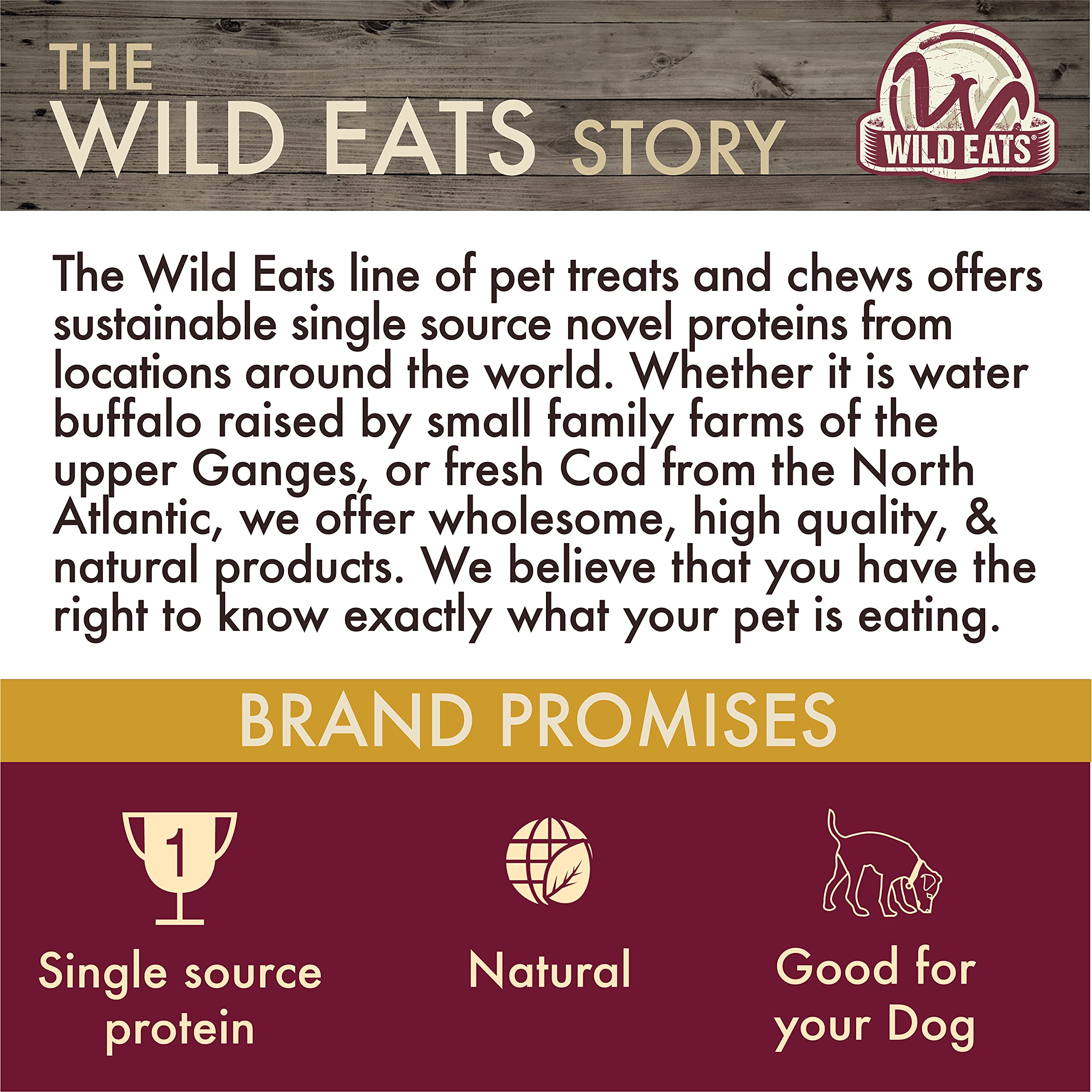 Wild Eats 100% natural, sin químicos añadidos.