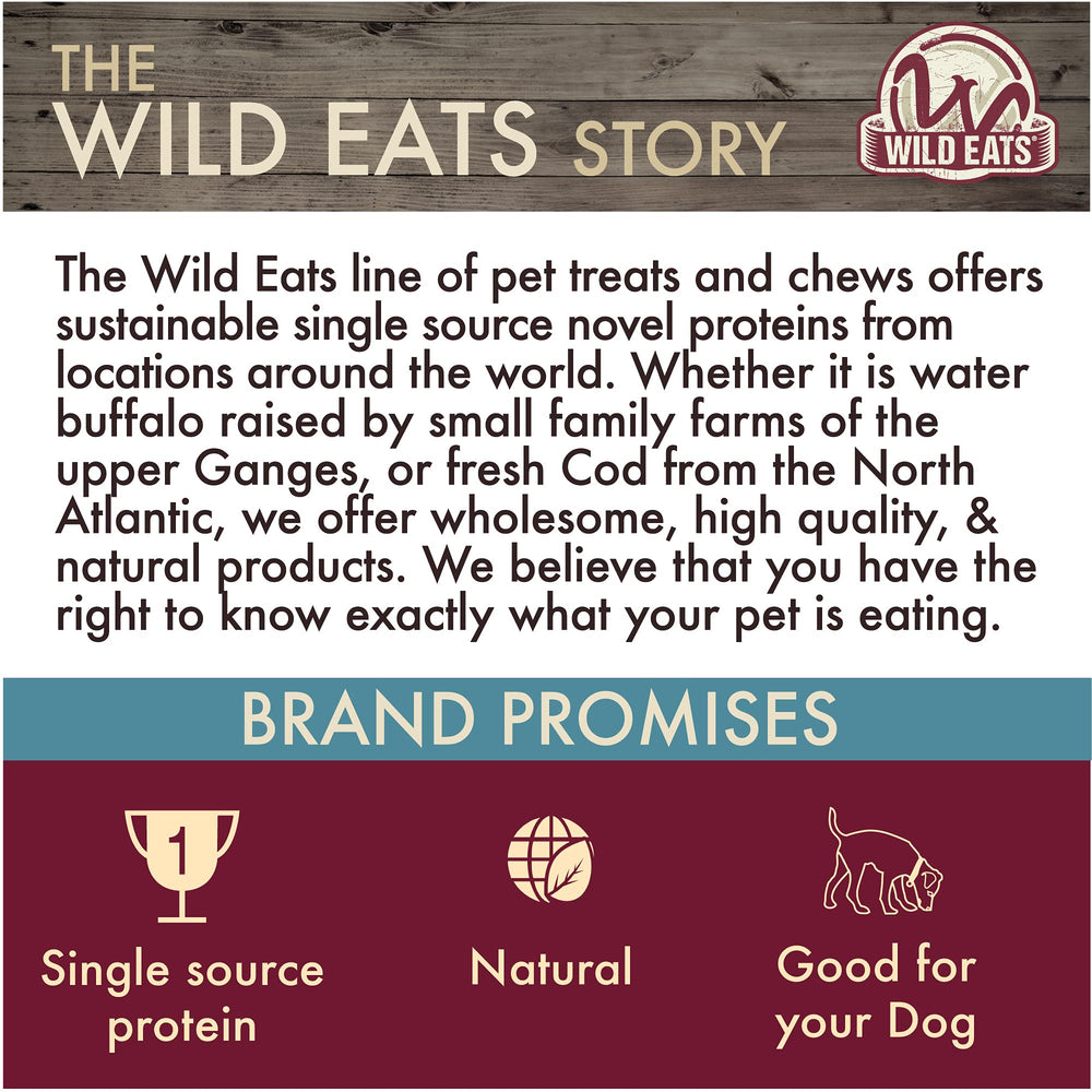 Wild Eats aroma natural de cachetes de búfalo, experiencia agradable.