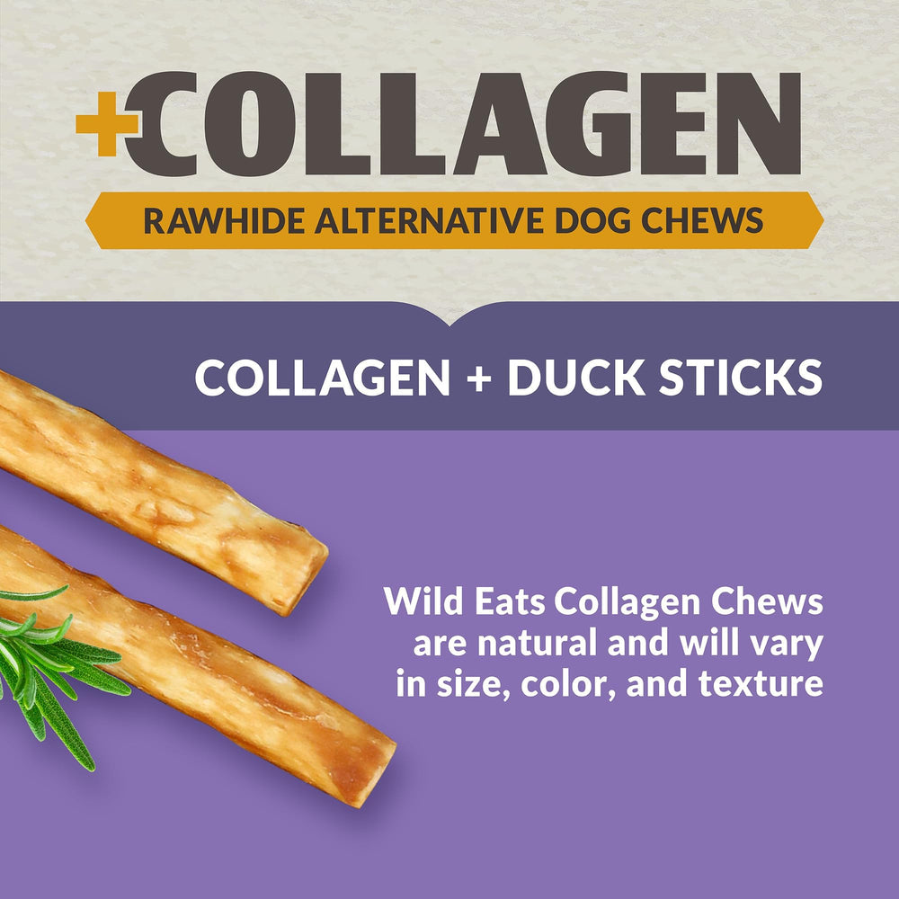 Wild Eats bâtonnet-collagene-canard-texture proche, expérience de mastication satisfaisante.