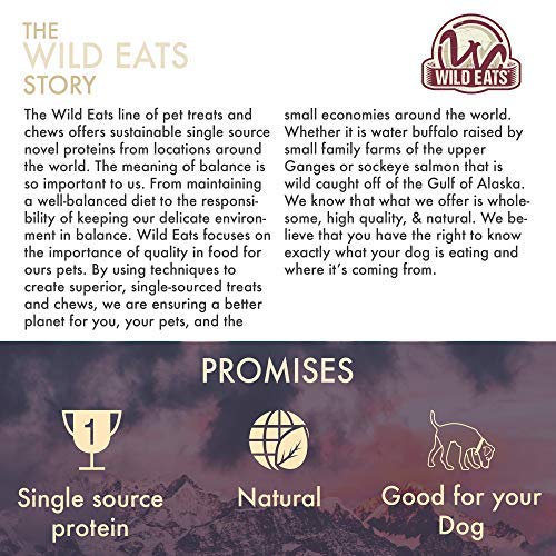 Wild Eats cuernos de búfalo de agua para entrenamiento y premios diarios.