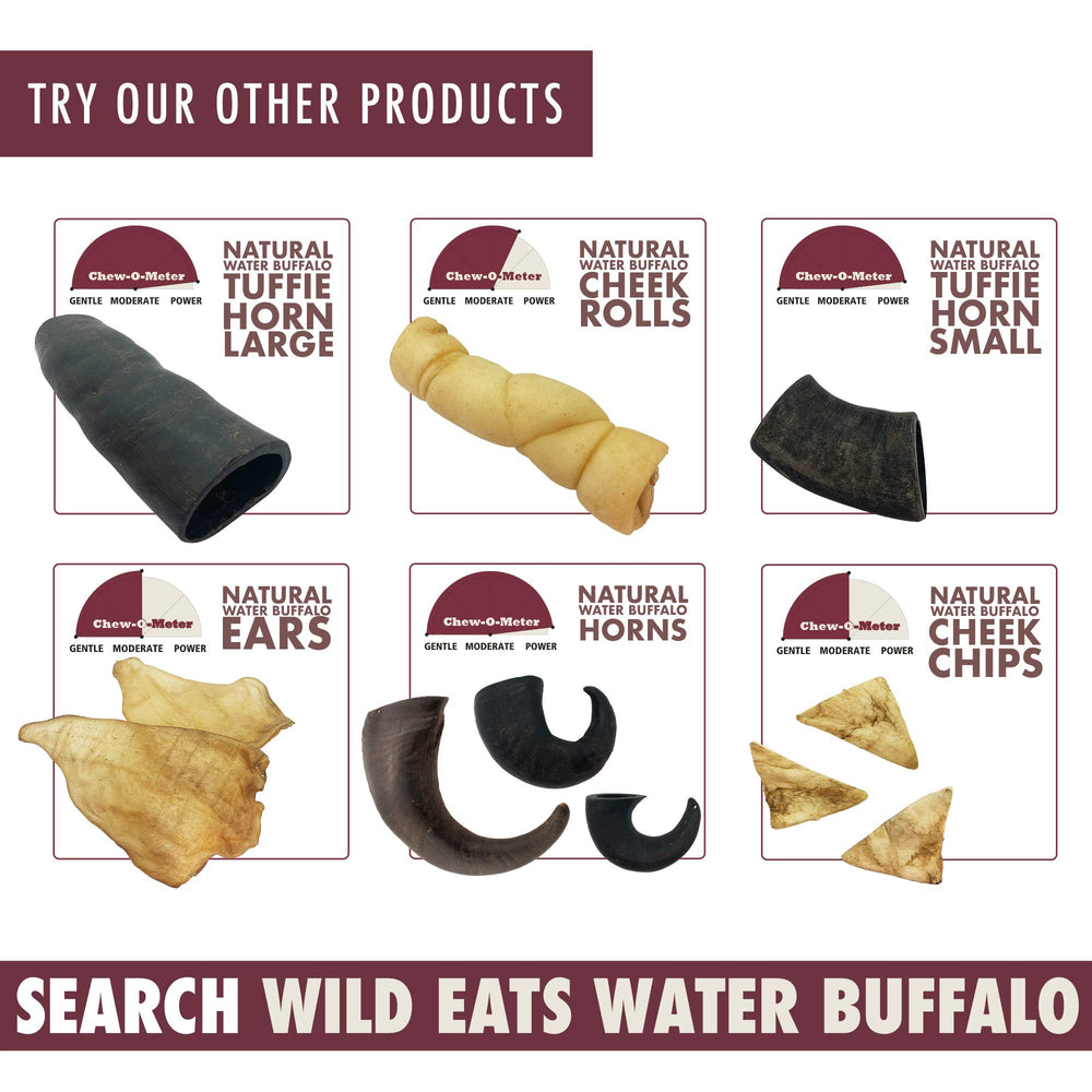 Wild Eats paquete de 20 orejas, conveniente para familias.