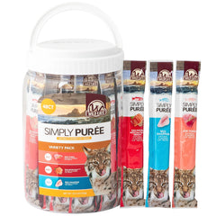 Wild Eats Simply Puree con atún Ahi, sabor natural que apoya la energía diaria del gato.