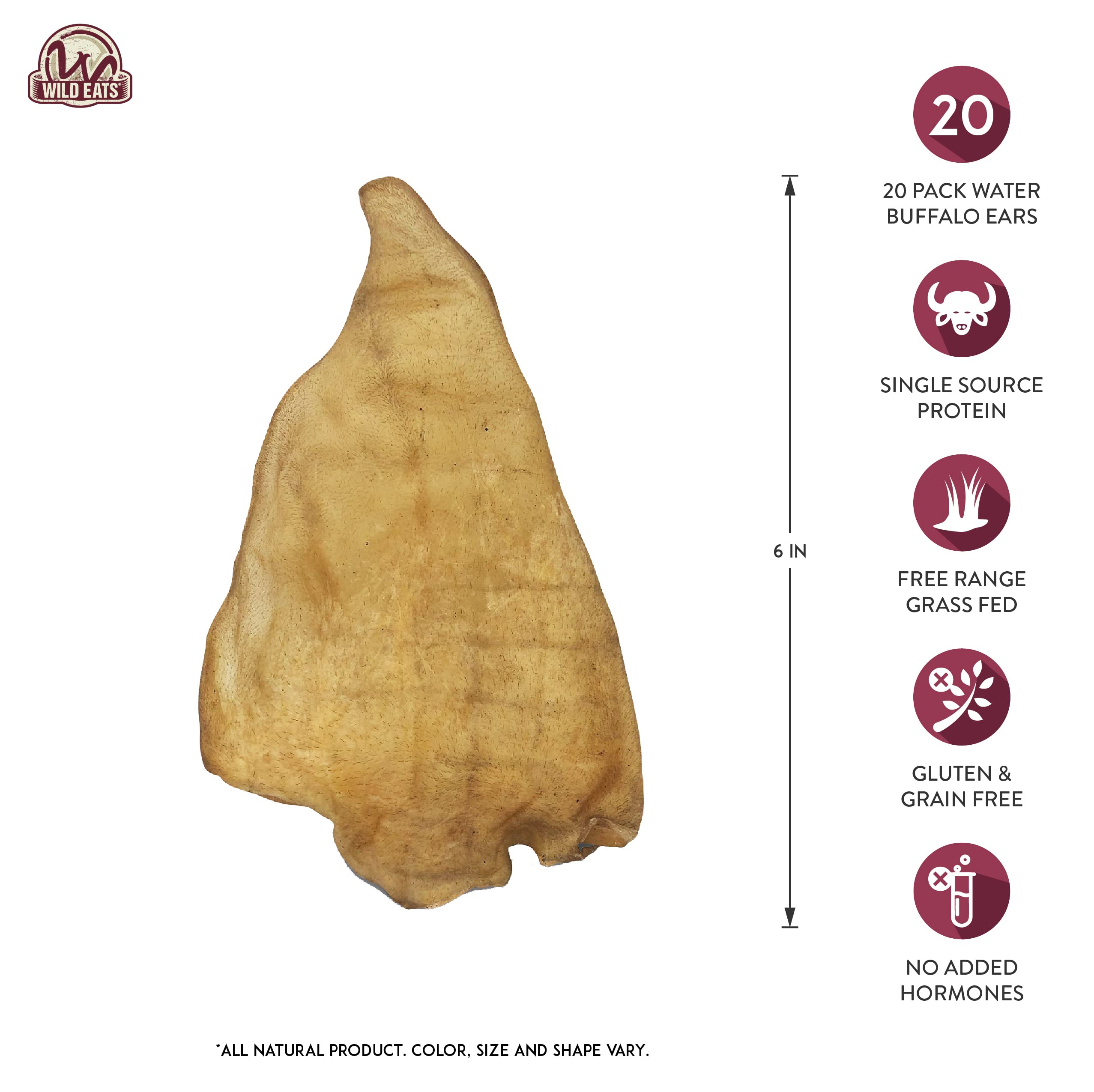 Wild Eats sin granos, snack natural para perros activos.